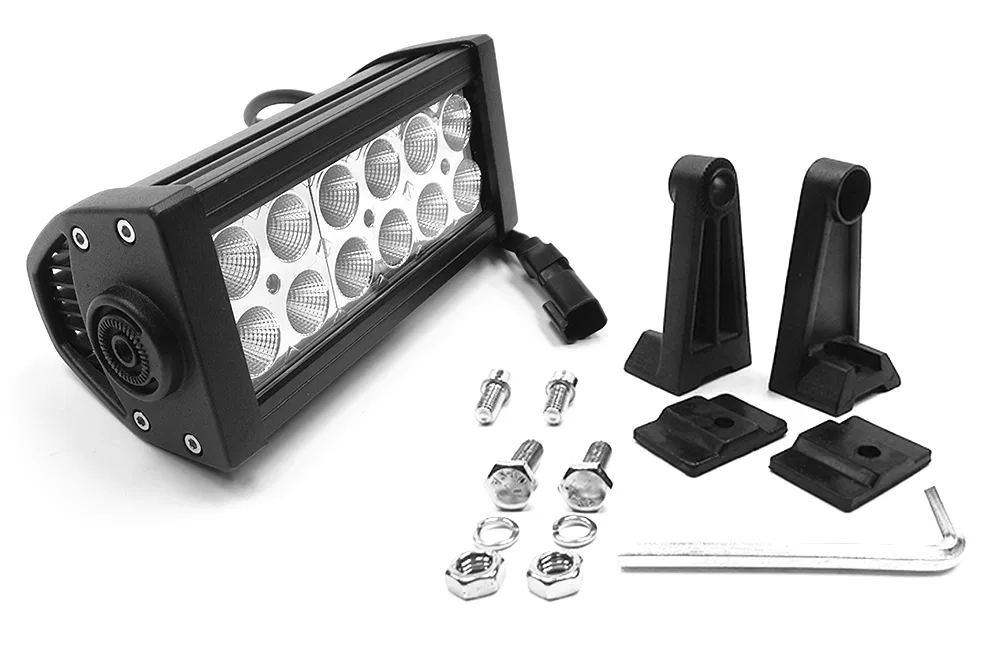 72075 – SOUTHERN TRU Light Bar, LED Bulb 6 Inch Length Straight Dual Row 12 Clear LED 3 Watt Bulb 36 Watt/ 3 Amp Draw...